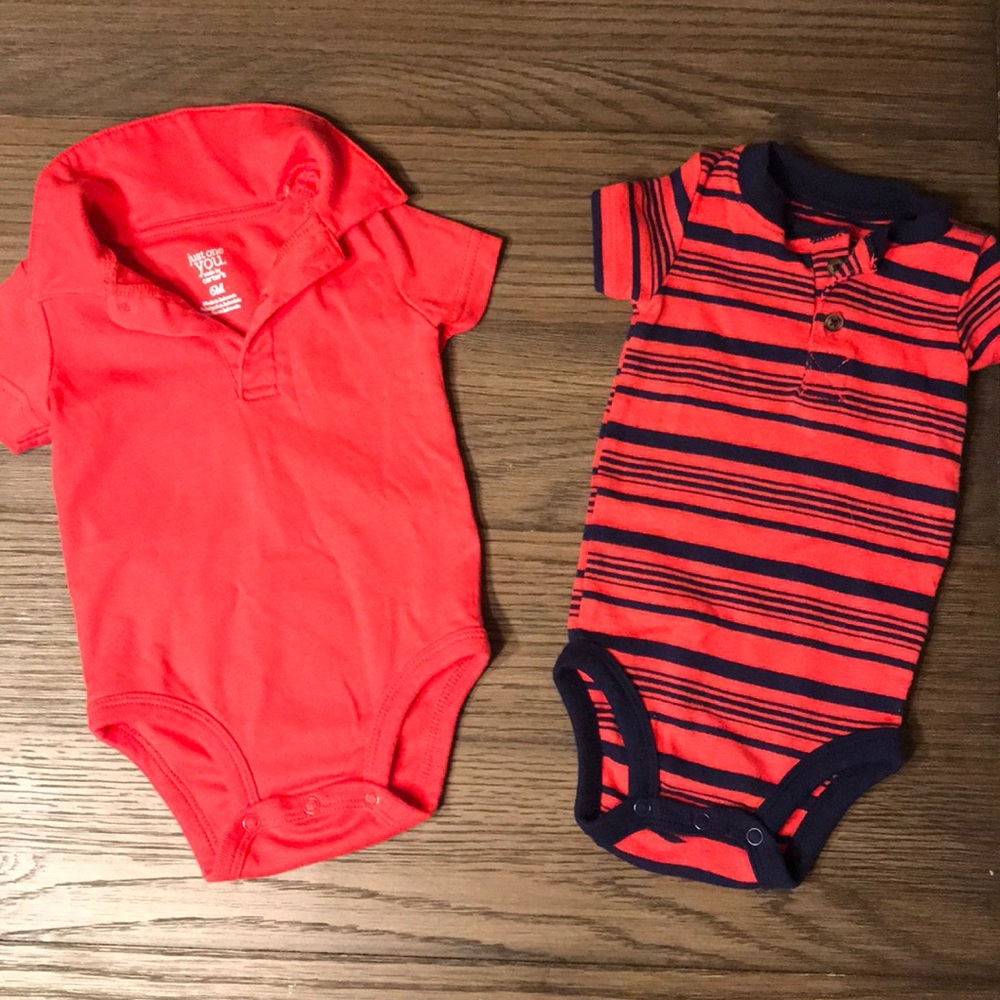 Baby’s Two- Pack Collared Onesies